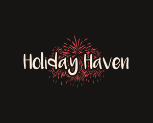 Fireworks Celebration Holiday logo design