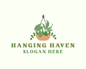 Hanging Garden Plant logo design