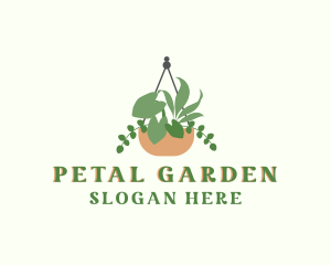 Hanging Garden Plant logo design