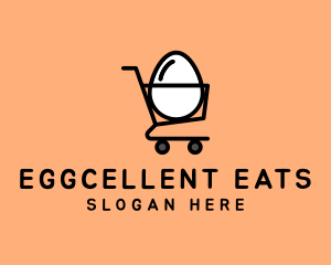 Egg Shopping Cart logo design