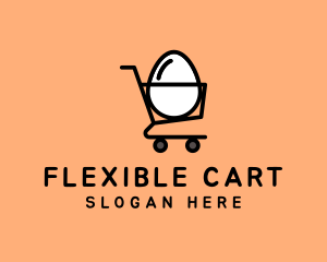 Egg Shopping Cart logo design