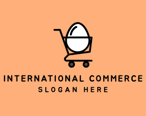 Egg Shopping Cart logo design