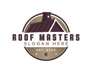 House Roofing Chimney logo design