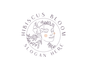 Floral Woman Beauty logo design