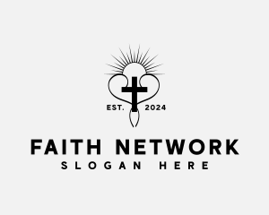 Cross Religion Faith logo