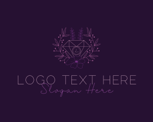 Feminine Floral Diamond Jewelry  logo