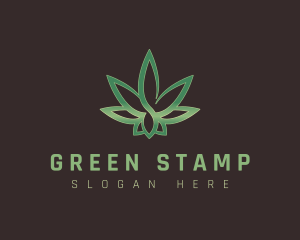 Green Infinite Cannabis logo design