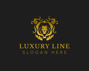 Luxury Ornate Lion logo design