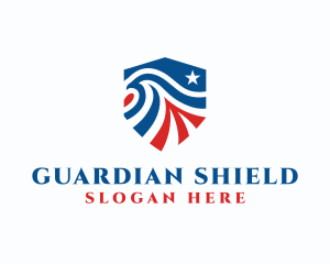 Eagle America Shield logo design