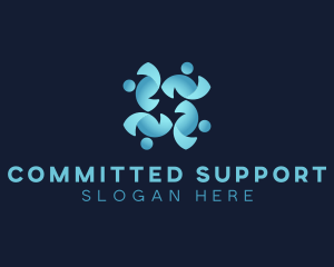 People Support Community logo design