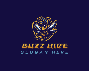 Hornet Wasp Sting logo design