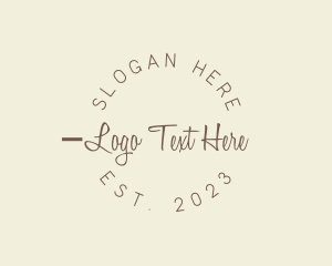 Minimalist Cursive Business Logo