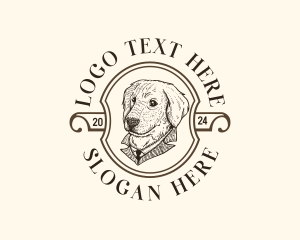 Vintage Pet Dog logo