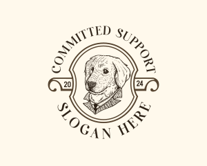 Vintage Pet Dog logo design