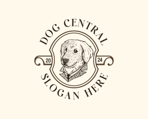 Vintage Pet Dog logo design