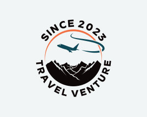 Airplane Trip Mountain logo
