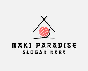 Japanese Maki House logo design