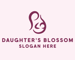 Breastfeeding Mother Baby logo design