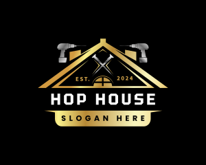 House Drill Construction logo design