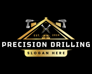 House Drill Construction logo design