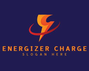 Lightning Voltage Electrician logo design