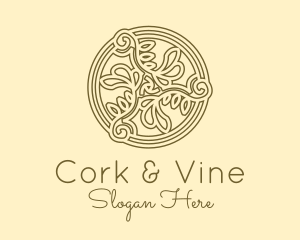 Vineyard Celtic Ornament  logo design