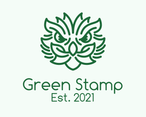 Green Plant Dragon  logo design