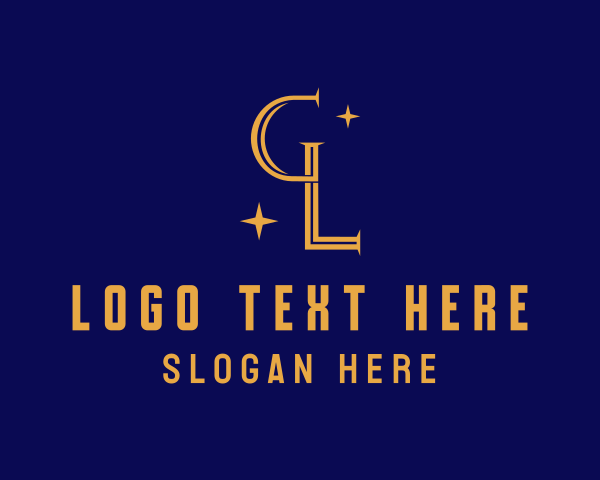 Letter Gl logo example 1