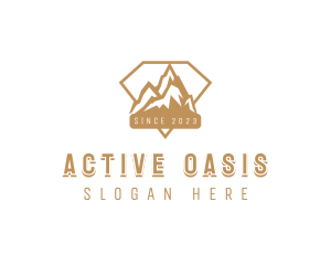 Mountain Summit Hike logo design