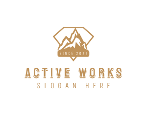 Mountain Summit Hike logo design