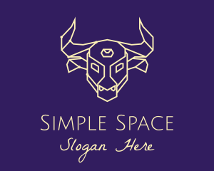 Minimalist Bull Constellation  logo design