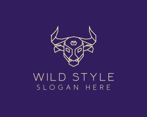 Wild Bull Constellation  logo design