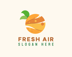 Fresh Slice Fruit logo design