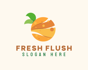 Fresh Slice Fruit logo design