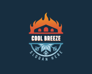 Warm Cooling Ventilation logo design