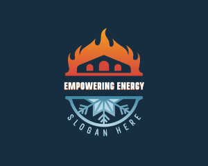 Warm Cooling Ventilation logo design