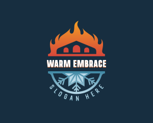 Warm Cooling Ventilation logo design