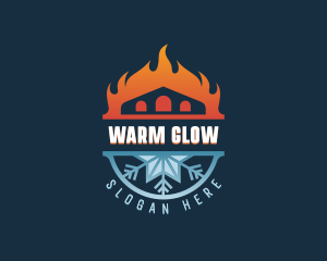 Warm Cooling Ventilation logo design