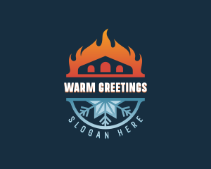 Warm Cooling Ventilation logo design