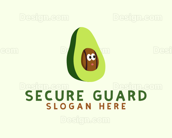Vegan Avocado Fruit Logo