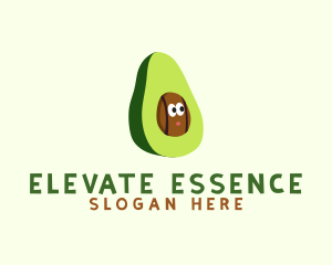 Vegan Avocado Fruit logo