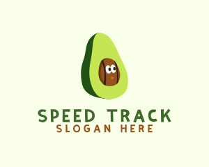 Vegan Avocado Fruit logo