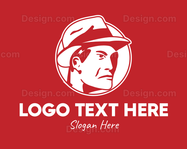 Red Man Hat Logo