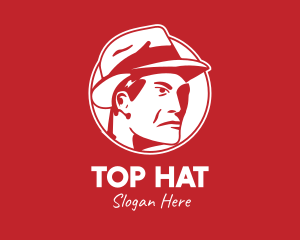 Red Man Hat logo design