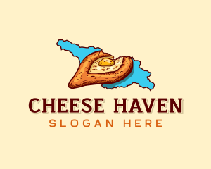 Georgia Khachapuri Snack logo design