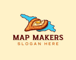 Georgia Khachapuri Snack logo design