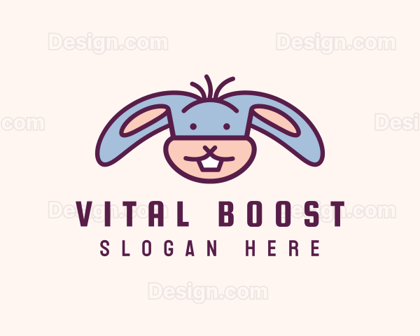 Funny Cartoon Rabbit Logo