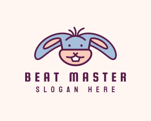 Funny Cartoon Rabbit logo