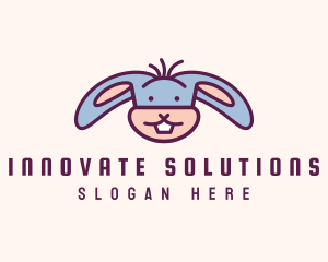 Funny Cartoon Rabbit logo
