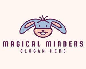 Funny Cartoon Rabbit logo design